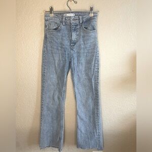 Zara Women's Light Blue Straight Leg Jeans
